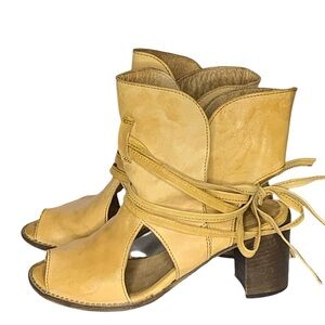 Area Forte Lace Wrap Tie  Booties
